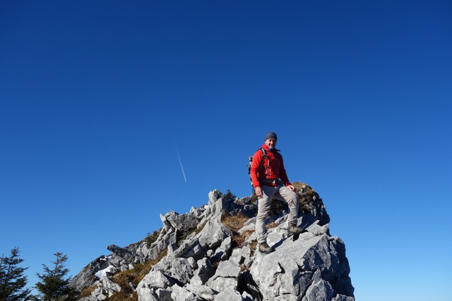 Bergführer Thomas Pfenninger unterwegs an der Brennaroute